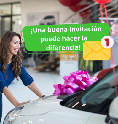 Una clienta satisfecha después de comprar un auto con promoción